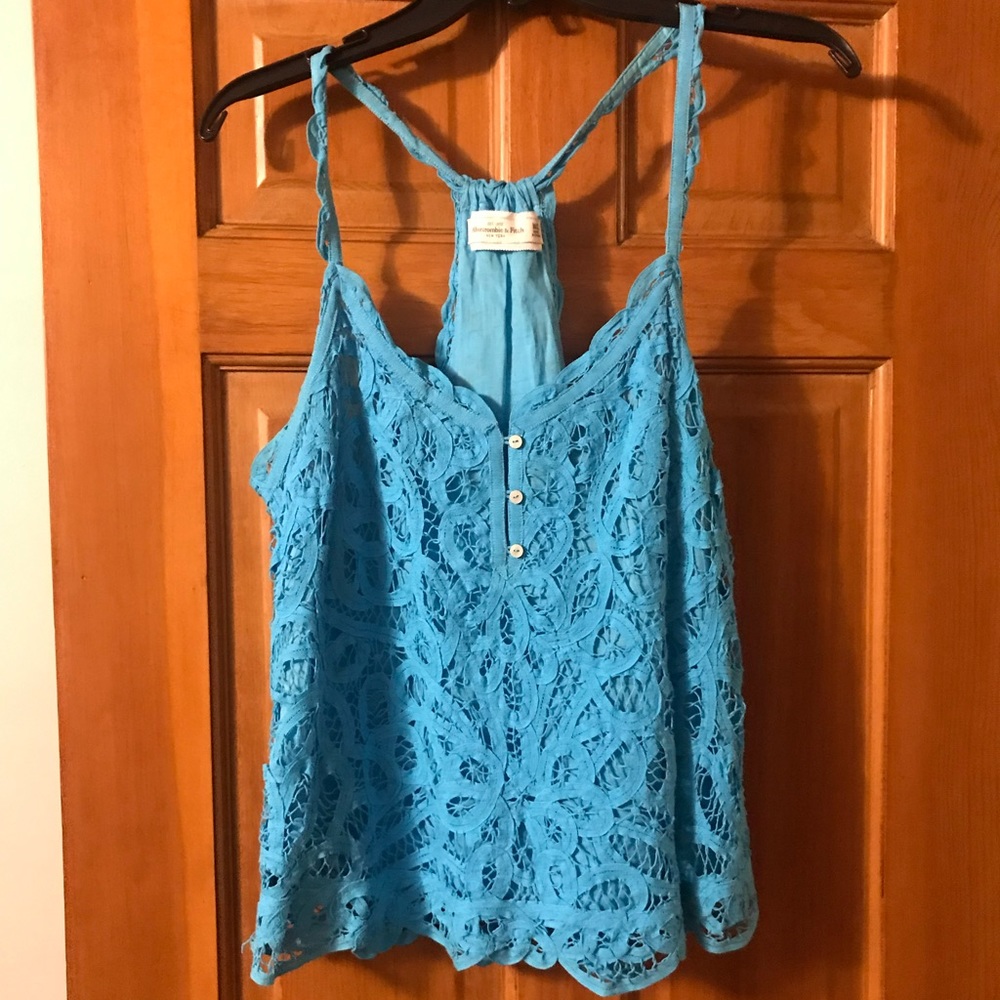 Abercrombie & Fitch Batenberg Lace shirt Sz M/L